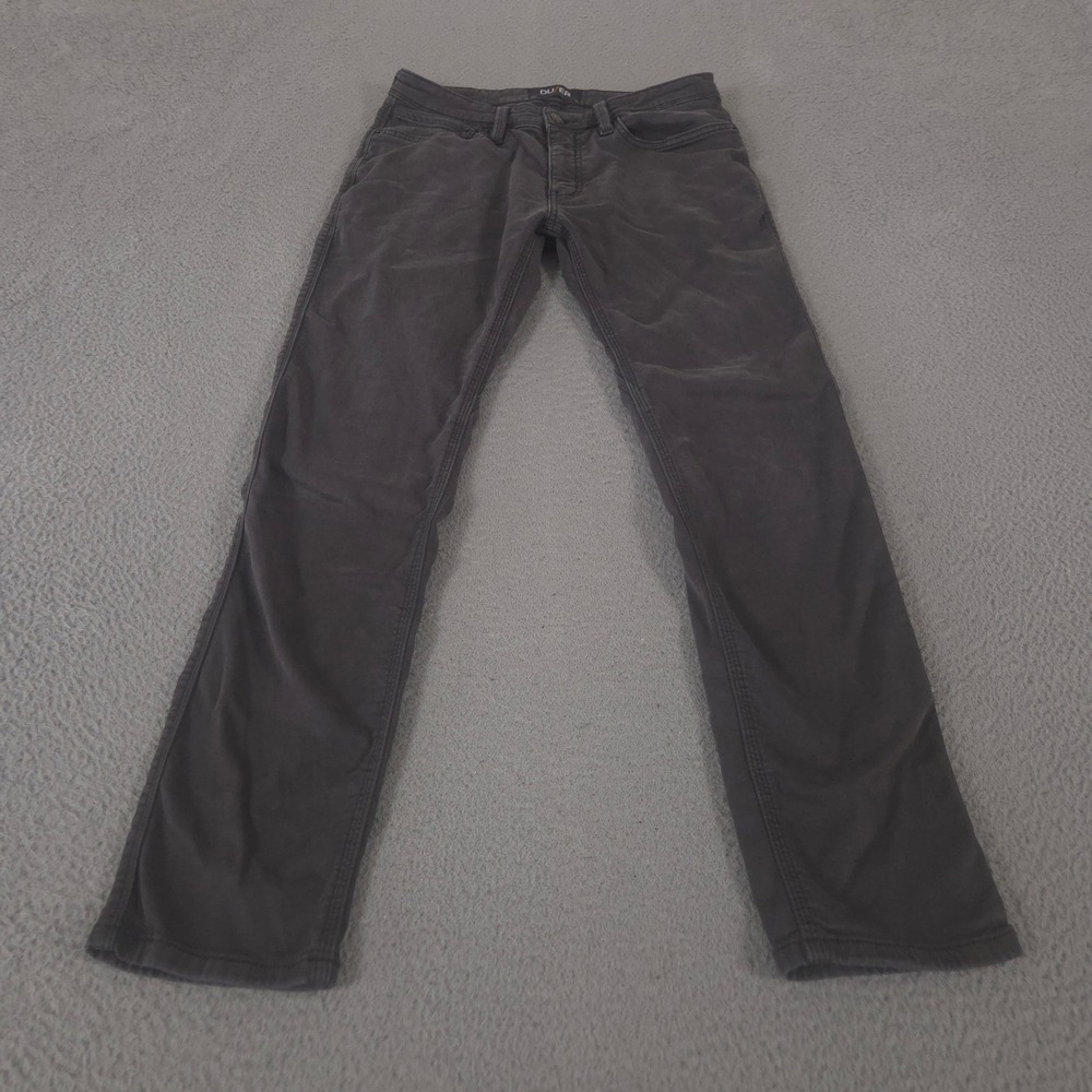 DU/ER Pants Mens 33x32 No Sweat Slim Leg N2X Performance Stretch Tencel Trousers